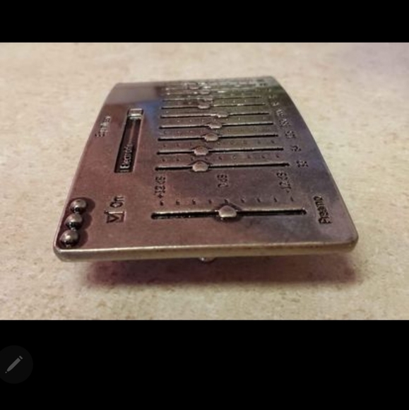 COPY - New DJ equalizer belt buckle. Approximately 3.75 inches wide - Picture 3 of 4